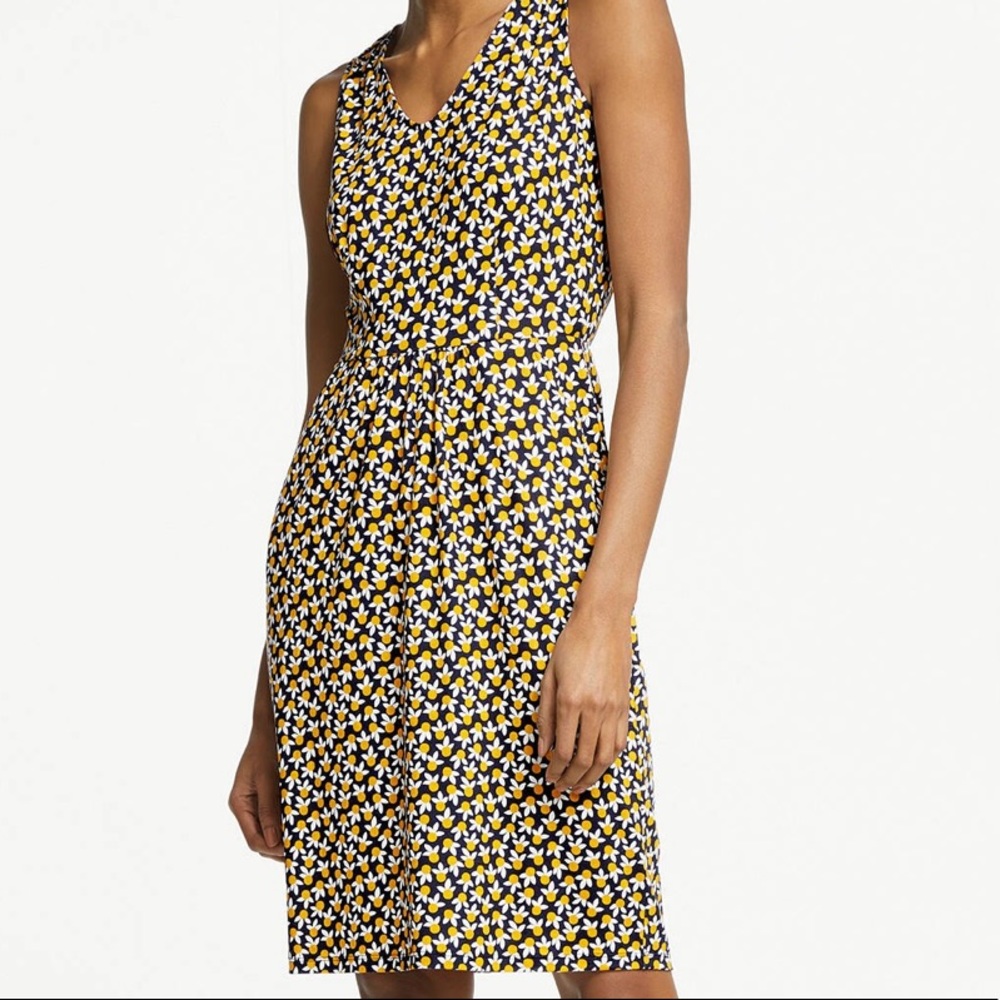 Boden Daisy Print Sleeveless Cotton Jersey Dress